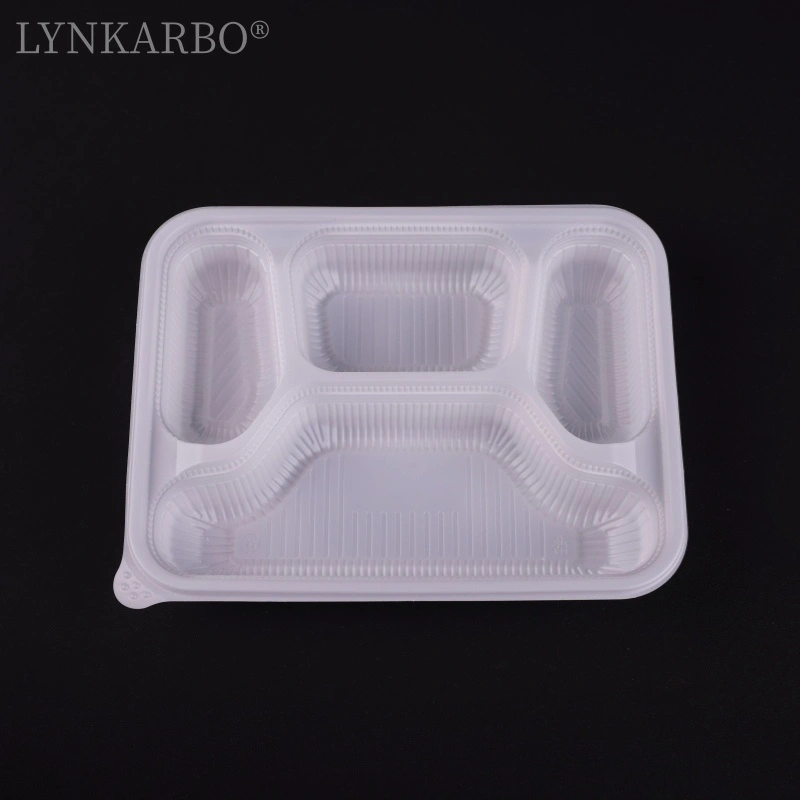 حاوية طعام بأربعة أقسام من CPLA