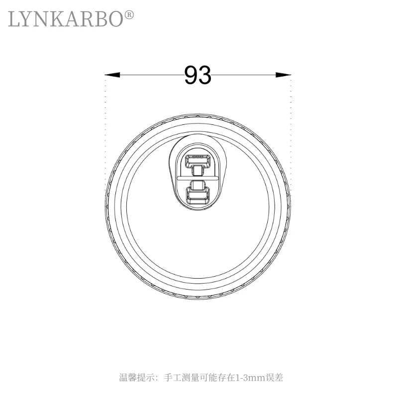 93mm Pla Strawless Lid