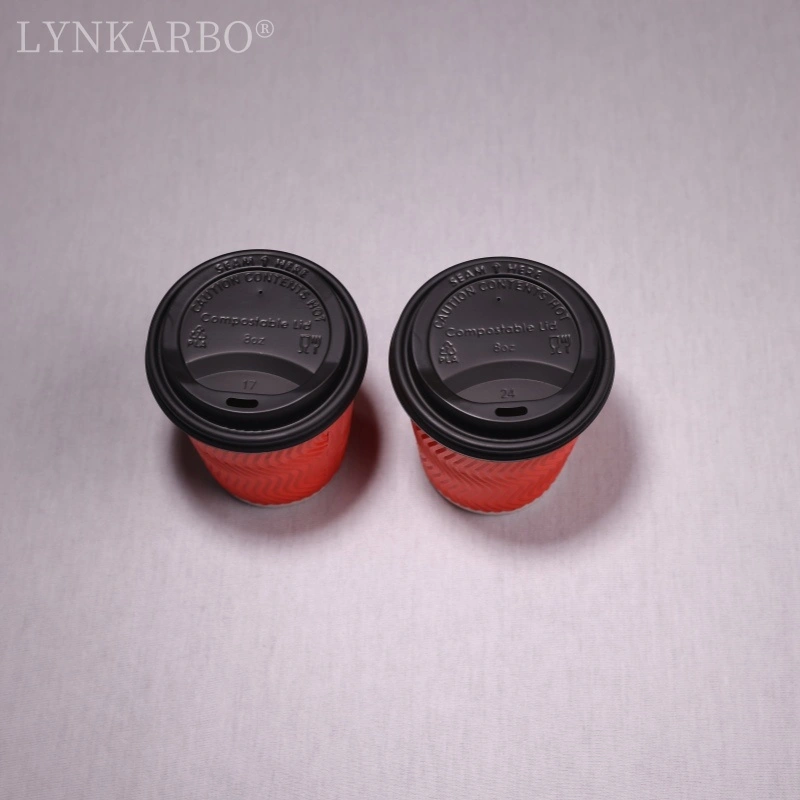 Cpla 80mm Direct Drinking Black Cup Lid