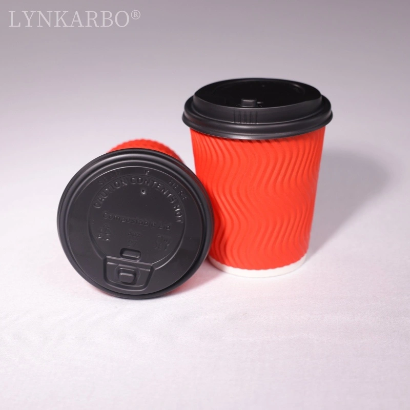 Cpla 80mm Flip Top Black Cup Lid