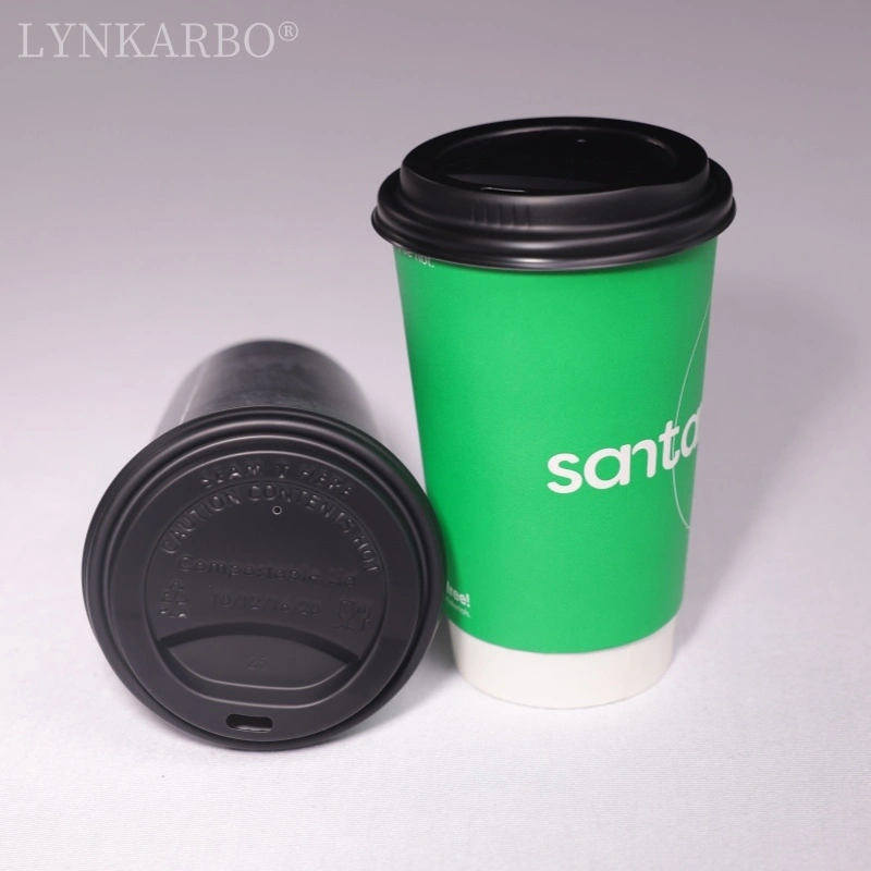 Cpla 90mm Direct Drinking Black Cup Lid