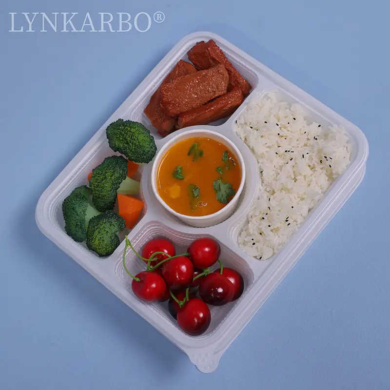 Cpla Five Compartment Food Container