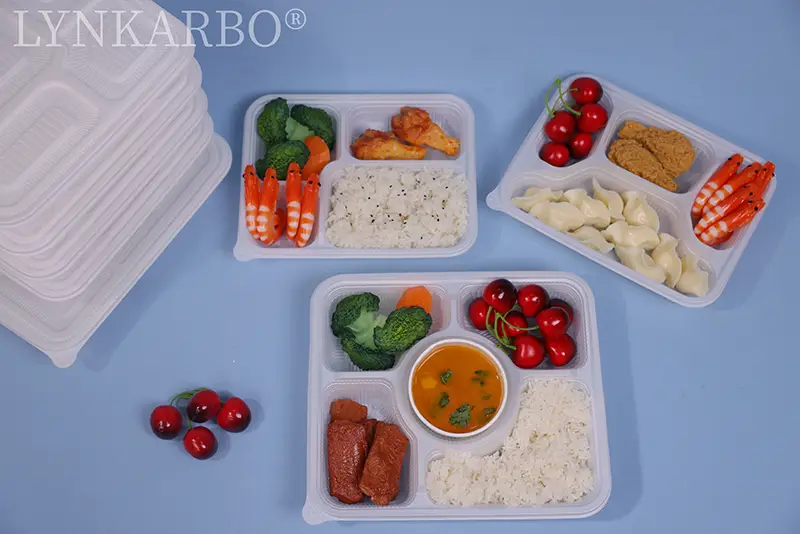 Cpla Five Compartment Food Container
